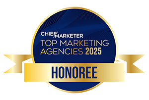 Named by Chief Marketer as a Top Agency Of The Year for 2025!